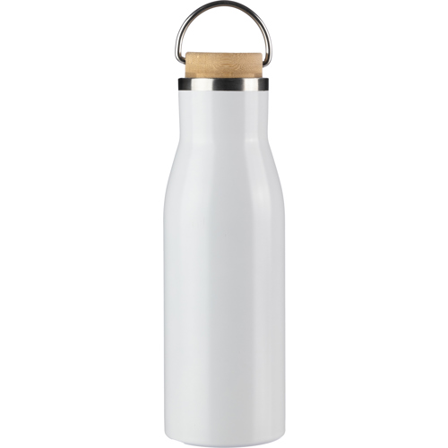 Custom Logo Recycled Stainless stee lDrinking Water  bottles (500ml)Bamboo Lid 