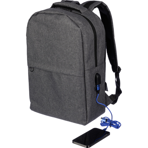 Promotional Eco Friendly RPET Backpacks USB Port