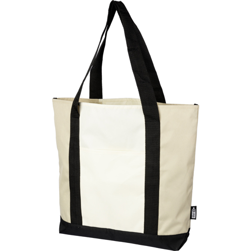 Recycled Eco Friendly RPET Tote Shopper bags Long Contrasting Handles Beach Totes