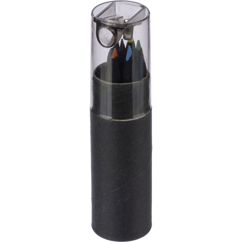Printed Logo Tube of 7 Recycled Colouring pencils
