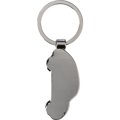 Promotional Car Shaped Wooden / Metal Keyring