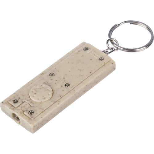 Custom Wheat straw key holder LED Torches Printed Logo