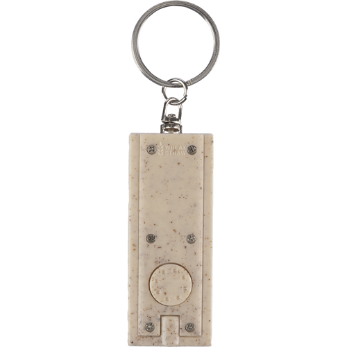 Custom Wheat straw key holder LED Torches Printed Logo