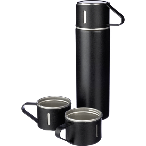Customised Urban Stainless steel bottle and 2x 150ml Metal Cups 420ml Bottle