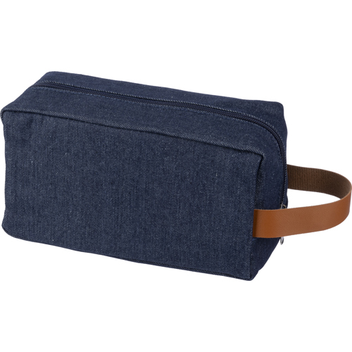 Custom Printed Denim cosmetic bags