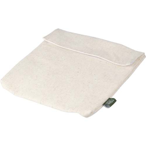 Flat Hemp cooler bag Velcro Closure PEVA Lining