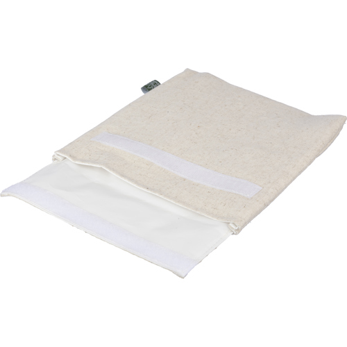 Flat Hemp cooler bag Velcro Closure PEVA Lining