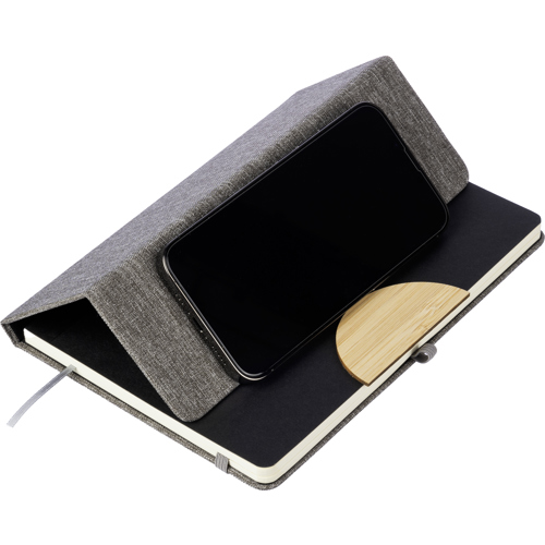 Eco Friendly Custom RPET notebook (approx. A5) Phone Holders