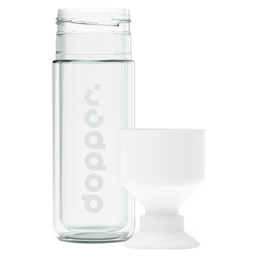 Eco-Friendly Dopper Glass Insulated Water Bottle (450ml) Custom Logo