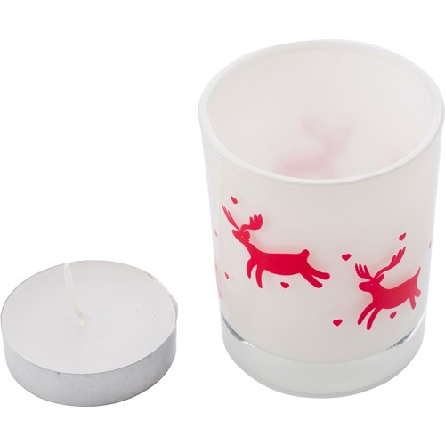 Glass candle Christmas Tea Light holder