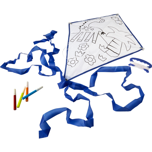 Polyester Kids Kite With Colouring Kit