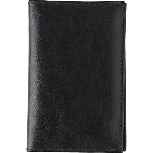 Split leather credit card wallet