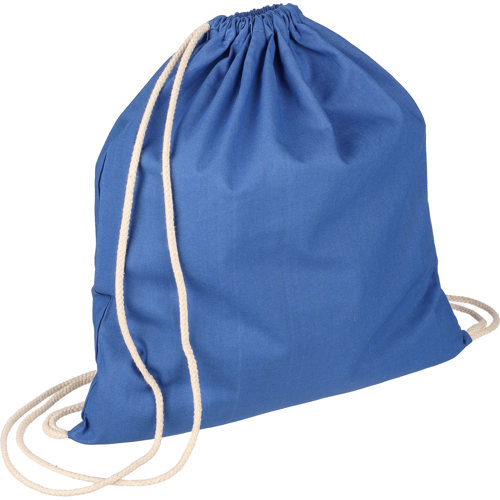 Printed Eco OEKO-TEX® cotton drawstring backpack (140gm / 5oz)