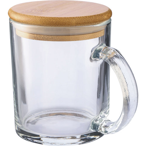 Recycled glass mug (300ml) custom logo