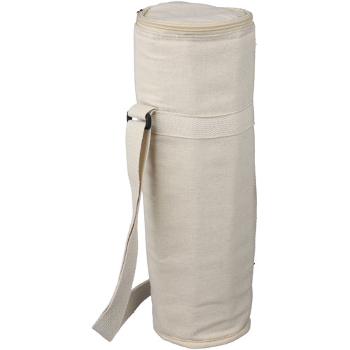 Recycled cotton cooler bag for one bottle