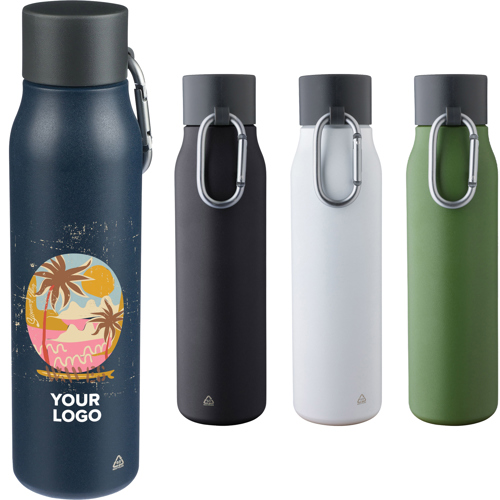 Leakproof Recycled stainless steel double walled bottle (600 ml) Custom Logo