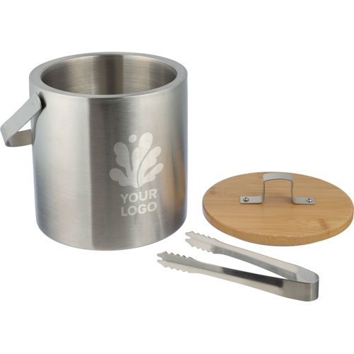 Stainless steel double walled ice bucket 1200ml Custom Logo
