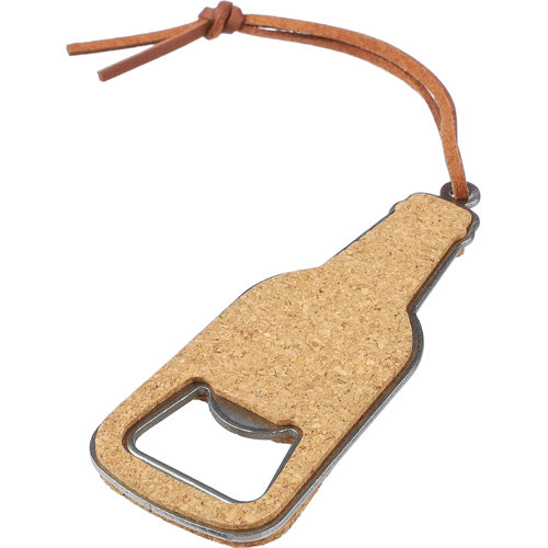 Novelty Promotional Cork bottle opener keyring