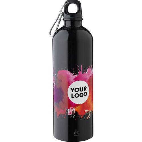Recycled Stainless Steel  single walled bottle (750 ml) Custom Logo