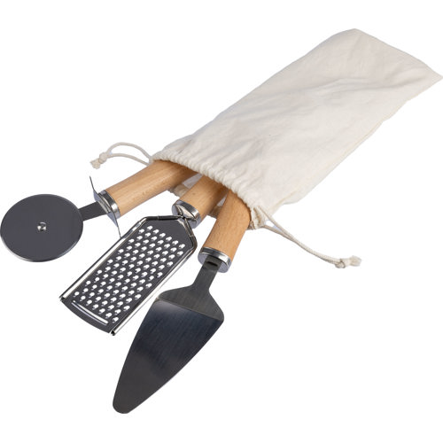 Branded Wooden Chefs Kitchen tool set  (3pc)