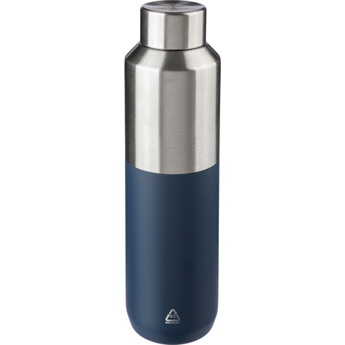 Recycled stainless steel double walled bottle (600ml) Custom Logo