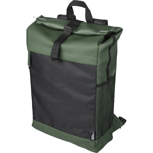 RPET polyester roll-top backpack Custom Logo