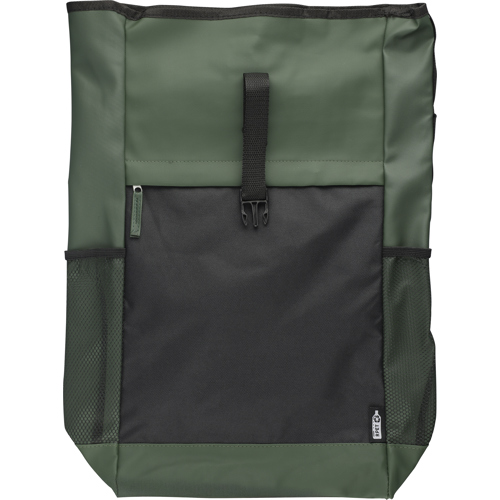 RPET polyester roll-top backpack Custom Logo