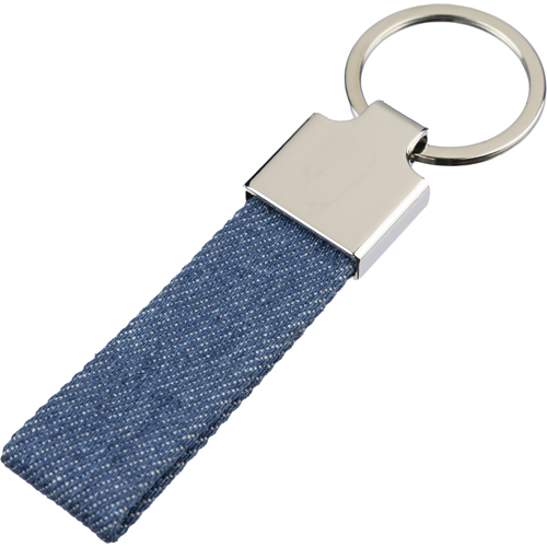 Denim keyring Custom Printed