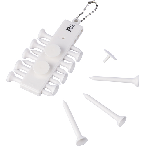 Recycled plastic golf tee gift set custom logo