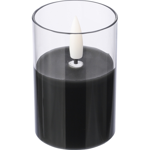 Custom Printed LED wax candle glass holder 