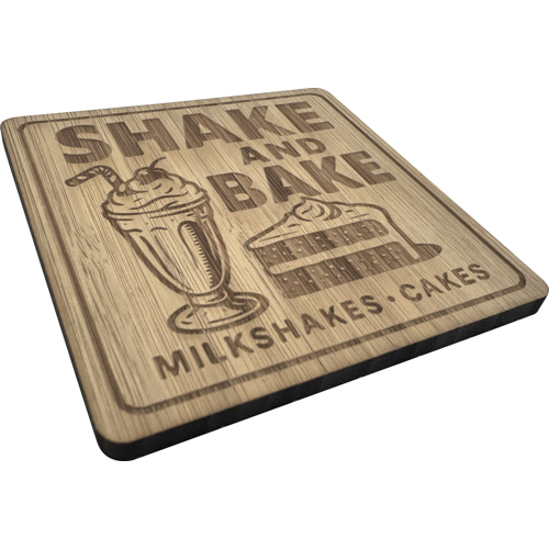 Branded Bamboo coaster (Square)