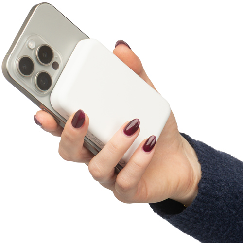 Branded Recycled wireless powerbank (5000 mAh)