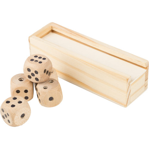 Wooden dice set Custom Logo