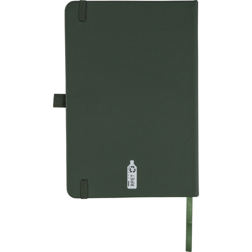 RPET polyester notebook (approx. A5) - Branded Logo