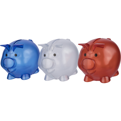 Recycled mini piggy bank - Printed Logo