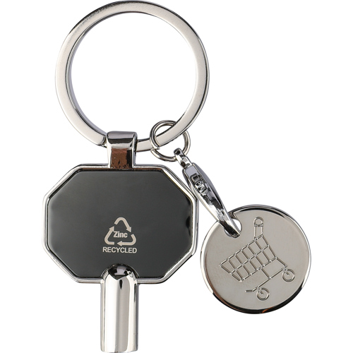 Recycled radiator keychain - engraved Logo