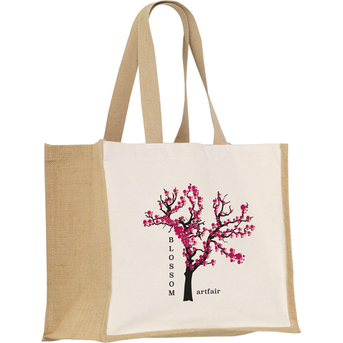 Jute Canvas Shopper (320gsm/9.43oz ) 25 Litres Custom Logo