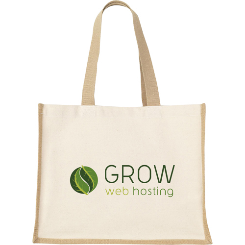 Jute Canvas Shopper (320gsm/9.43oz ) 25 Litres Custom Logo