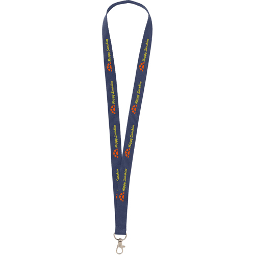Promotional Polyester Lanyard. 20mm Metal Carabiner