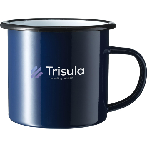 Promotional Retro Enamel Mug (350 Ml) Small Imperfections for Authentic Look