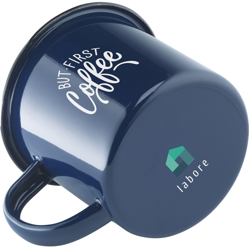 Promotional Retro Enamel Mug (350 Ml) Small Imperfections for Authentic Look