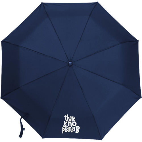 Mini RPET Foldable Umbrella RCE Certified Stainless Steel Shaft Branded Logo