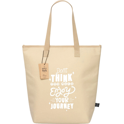 RPET Felt Cooler Bag GRS Certified Custon Logo