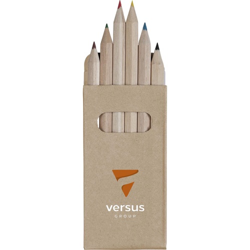 Promotional Printed Six Coloured Pencil Pack
