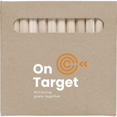 12 Natural Coloured Pencil Set (12pc) Branded Cardboard Box