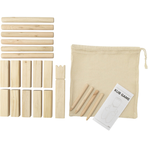 Kubb Throwing Outdoor Game FSC 100% Certified Pine Wood