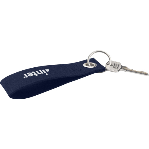 RPET Felt Adloop Keyring GRS Certified Custom Logo