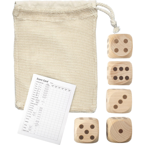 Outdoor Dice Game FSC Certified Pine Wood