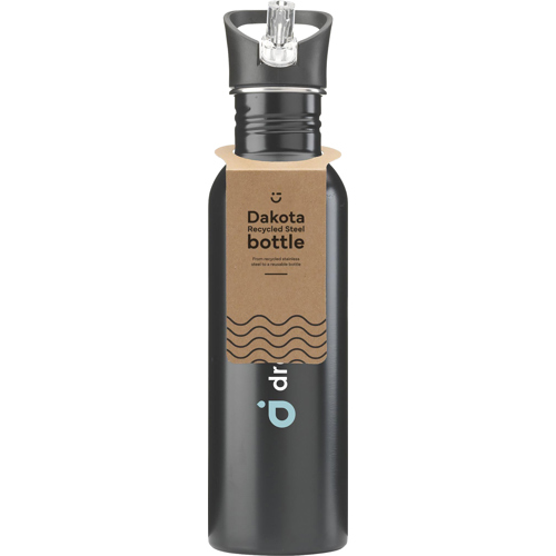 Recycled Steel Single Walled Bottle (750 Ml) RCS Certified Custom Logo