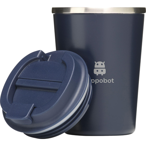 Recycled Stainless Steel Branded Double Walled Coffee Mug (300 Ml)